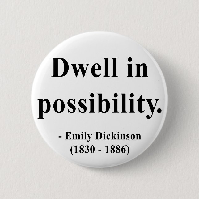 Emily Dickinson Quote 2a Knapp (Framsida)