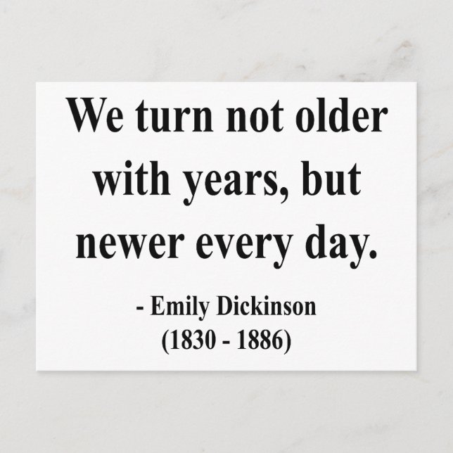 Emily Dickinson Quote 4a Vykort (Framsida)