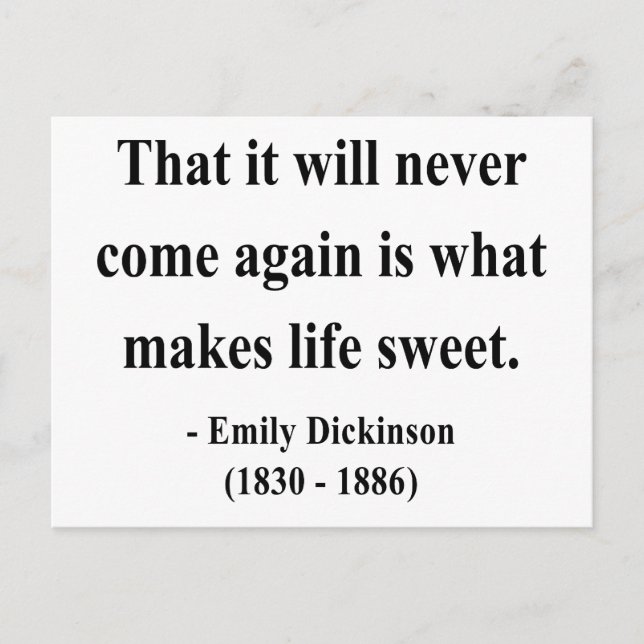 Emily Dickinson Quote 5a Vykort (Framsida)