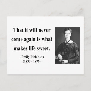 Emily Dickinson Quote 5b Vykort