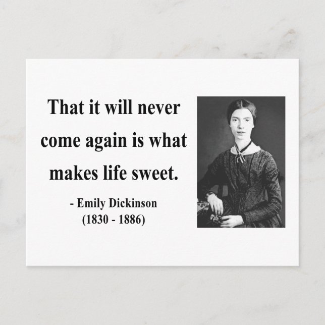 Emily Dickinson Quote 5b Vykort (Framsida)