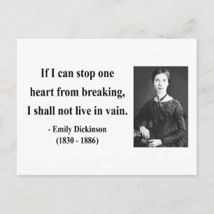 Emily Dickinson Quote 6b Vykort