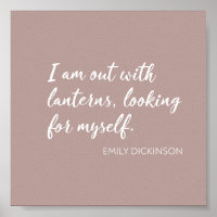 Emily Dickinson Quote  Script Typography
