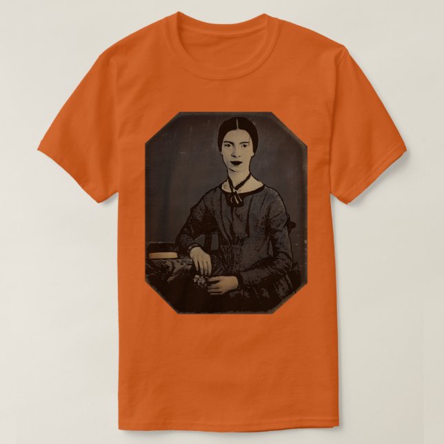 Emily Dickinson Robot Rainbow T Shirt (Design framsida)