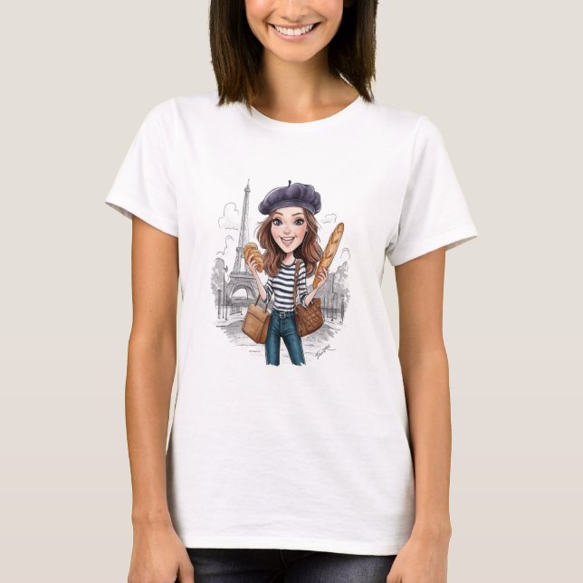 Emily em Paris sticker T Shirt (Framsida)