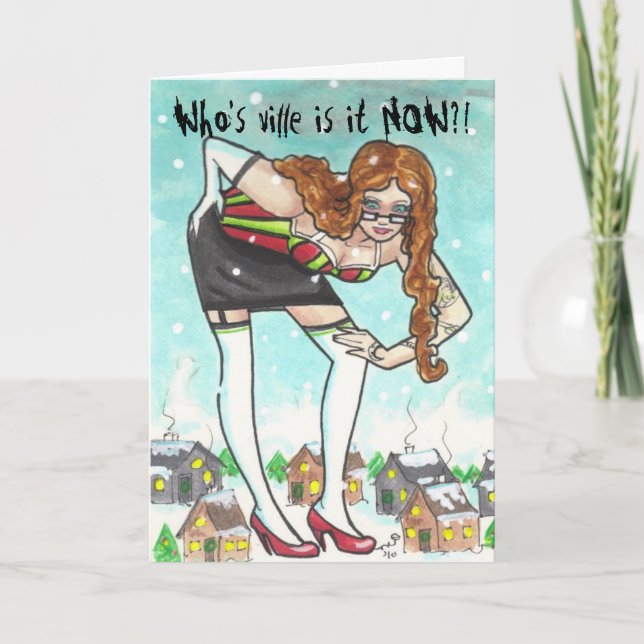 Emily Grinch Helgdag Greeting Cards Ville Helgkort (Framsida)