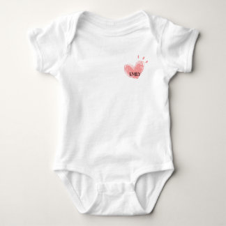 Emily Heart Baby Bodykostym T Shirt
