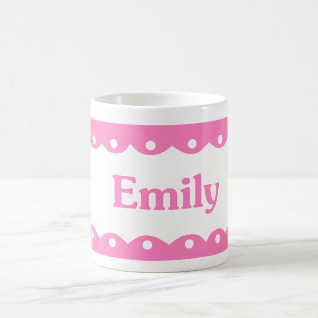 Emily känt rosasnöre kaffemugg (Center)