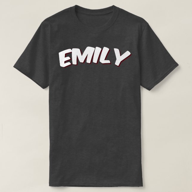 Emily My Namn är Emily 2 T Shirt (Design framsida)