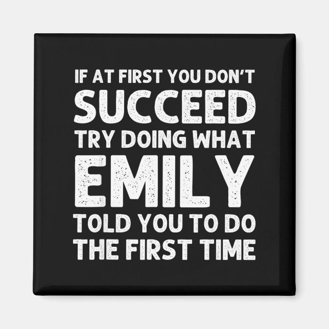 Emily Name D Birthday Funny Christmas Joke  Magnet (Framsidan)