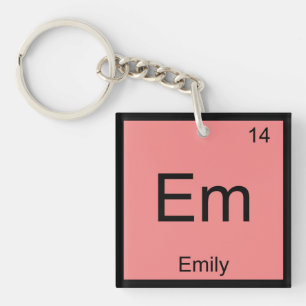 Emily Namn Chemistry Inslag Periodic Bord
