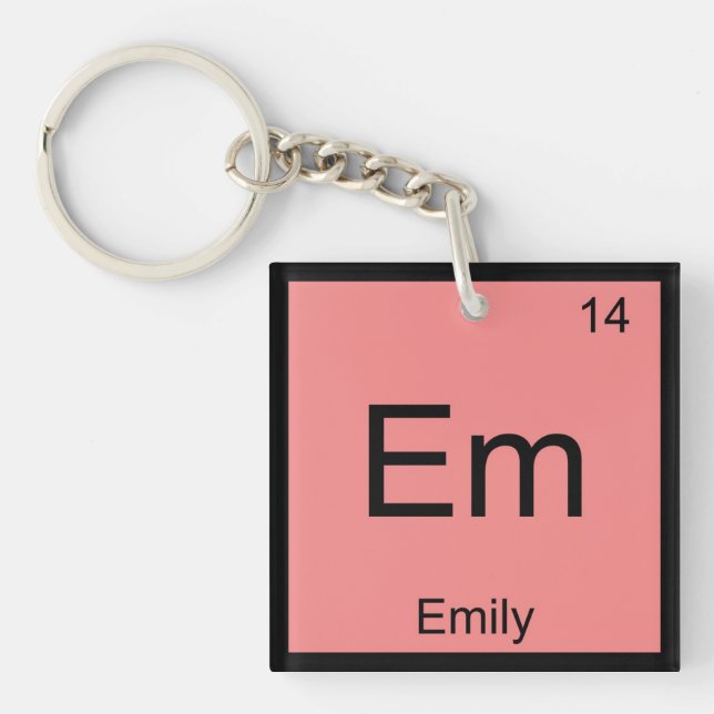 Emily Namn Chemistry Inslag Periodic Bord (Framsidan)
