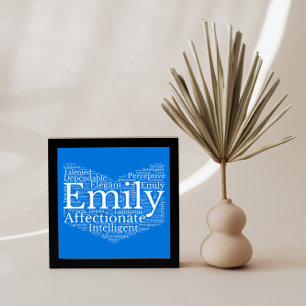 Emily Namn Cloud Anpassade Poster