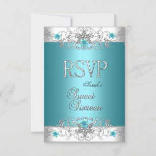 Emily OSA Sweet sixteen 16 Party Teal Blue