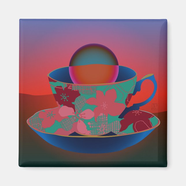 Emily Poetry Sunset Magnet (Framsidan)