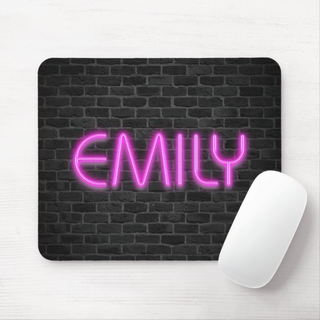 EMILY vid ROSA Neon Ljus Musmatta (Med mus)