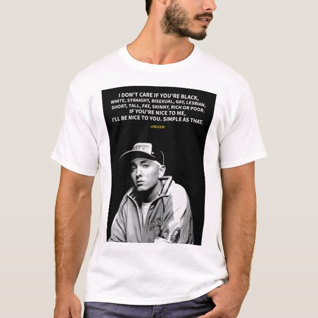 Eminem quotes T-Shirt (Framsida)