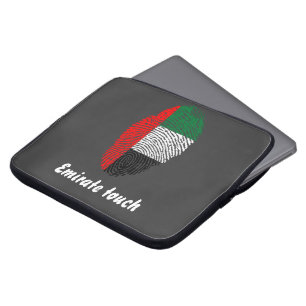 Emiratehandlag identifierar med fingeravtryck laptop sleeve
