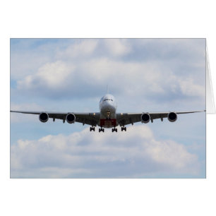 Emirates Airbus A380 Hälsningskort