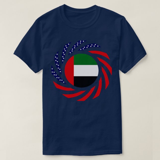 Emirati American Multinational Patriot Flagga Seri T Shirt (Design framsida)