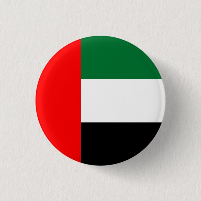 Emirati Flagga, Förenade Arabemiratens Flagga Knapp (Framsida)