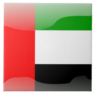 Emirati flagga kakelplatta