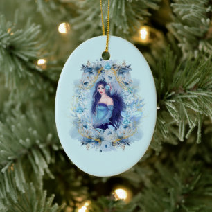 Emma angel med blommor Ornament