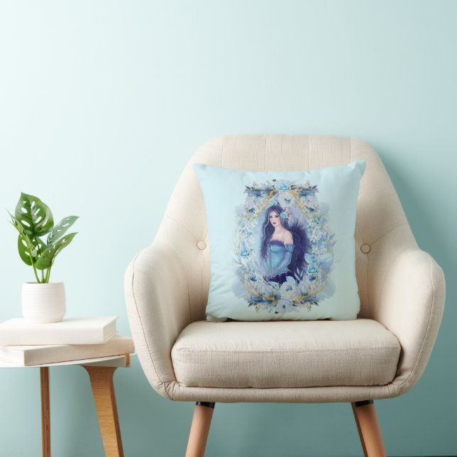 Emma angel med blommor Ornament Kudde (Stol)