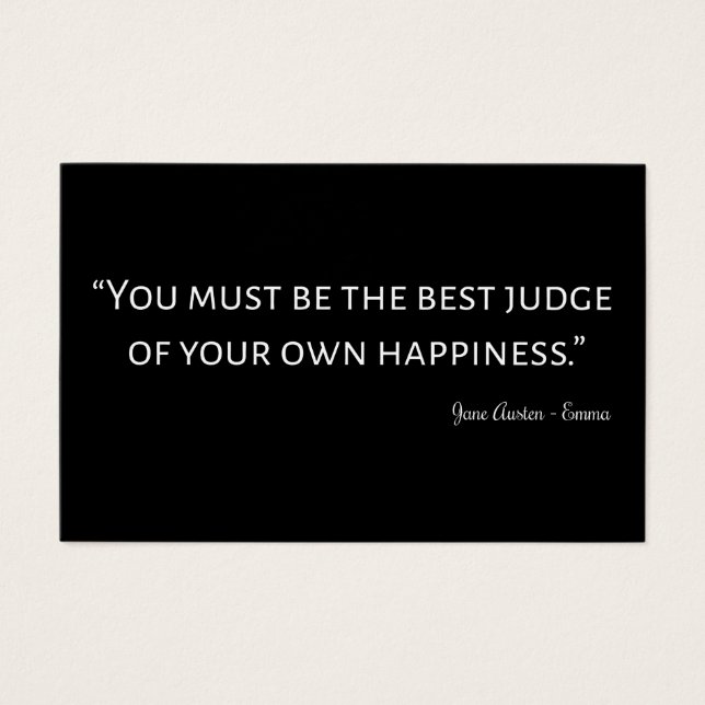 Emma av Jane Australien Quote I Visitkort (Framsida)