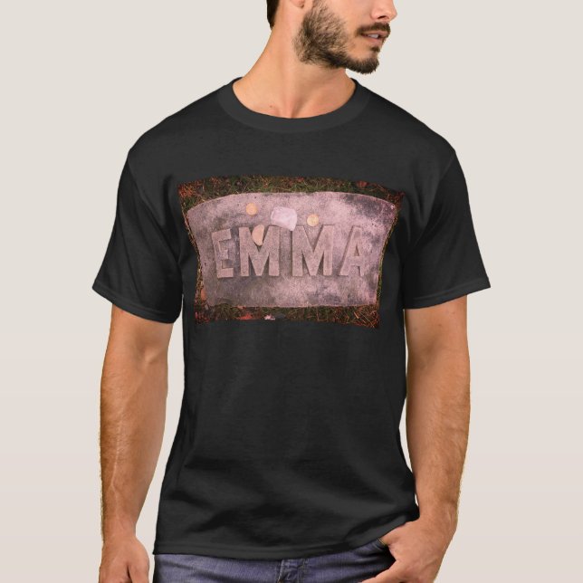 Emma Borden Gravestone, Fall River, MORSA T Shirt (Framsida)