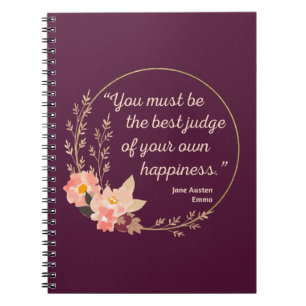 Emma by Jane Austen Quote I - Cute Stil Anteckningsbok