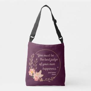 Emma by Jane Austen Quote I - Cute Stil Axelväska