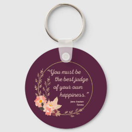Emma by Jane Austen Quote I - Cute Stil Nyckelring