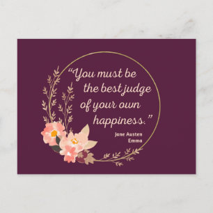 Emma by Jane Austen Quote I - Cute Stil Vykort