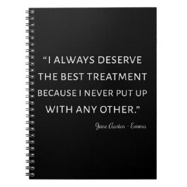 Emma by Jane Austen Quote II Anteckningsbok