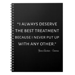 Emma by Jane Austen Quote II Anteckningsbok