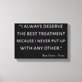 Emma by Jane Austen Quote II Canvastryck