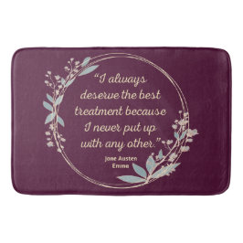 Emma by Jane Austen Quote II - Cute Stil Badrumsmatta