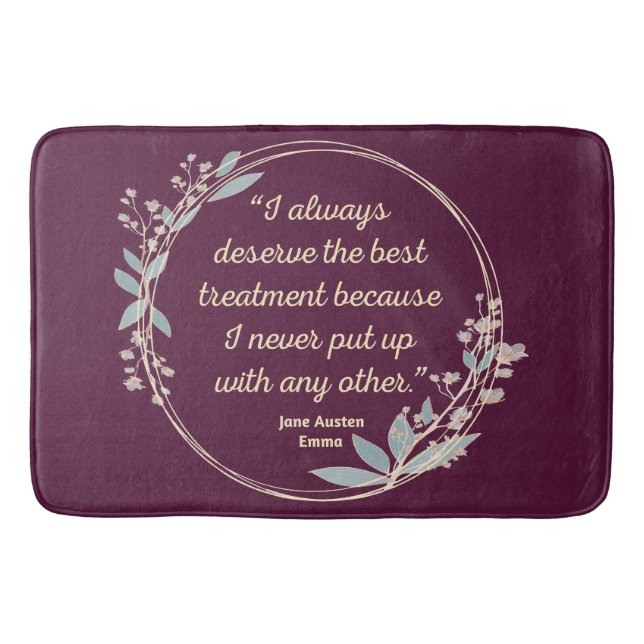 Emma by Jane Austen Quote II - Cute Stil Badrumsmatta (Framsidan)