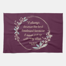 Emma by Jane Austen Quote II - Cute Stil Kökshandduk