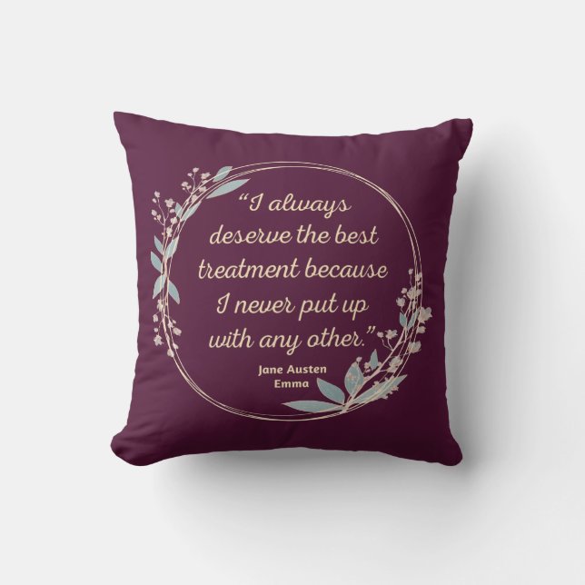 Emma by Jane Austen Quote II - Cute Stil Kudde (Framsida)