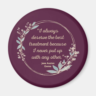 Emma by Jane Austen Quote II - Cute Stil Magnet