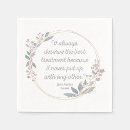 Emma by Jane Austen Quote II - Cute Stil Pappersservett