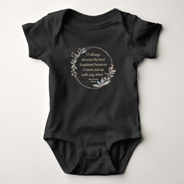 Emma by Jane Austen Quote II - Cute Stil T Shirt (Framsida)