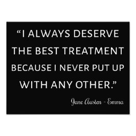 Emma by Jane Austen Quote II Fototryck