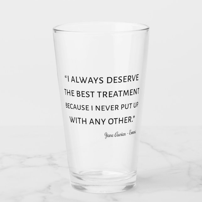 Emma by Jane Austen Quote II Glaskopp (Framsida)