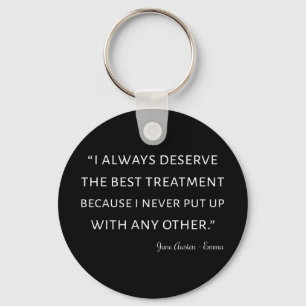 Emma by Jane Austen Quote II Nyckelring