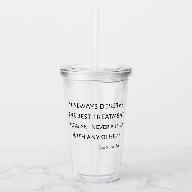 Emma by Jane Austen Quote II Take Away Mugg (Framsida)