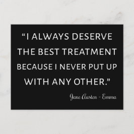 Emma by Jane Austen Quote II Vykort