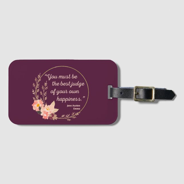 Emma by Jane Australien Quote I - Cute Stil Bagagebricka (Framsida horisontal)